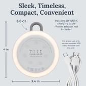 Yogasleep Hushh 2 Taşınabilir Ses Makinesi - Aydınlatmalı Düğmeler - Gri thumbnail 5