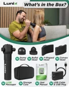 Lunix LX28 Taşınabilir El Tipi Titreşimli Masaj Aleti - Boyun, Sırt ve Bacaklar thumbnail 5