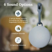 Yogasleep Hushh 2 Taşınabilir Ses Makinesi - Aydınlatmalı Düğmeler - Ay Işığı Mavisi thumbnail 3