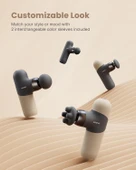 RENPHO Mini Isıtmalı Termal Masaj Cihazı, Derin Doku Perküsyon - Gri thumbnail 2