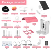 BirdSnap PAV - Akıllı Kuş Yemliği, Güneş Enerjili Kamera 2K HD - Pembe thumbnail 6