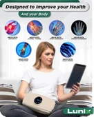 Lunix LX7 Elektrikli El Masaj Aleti, Kompresyonlu, Artrit, Ağrı Kesici - Bej thumbnail 6