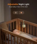 Dreamegg Taşınabilir Ses Makinesi - 19 Yatıştırıcı Ses ve Bebek Odası Işığı - Yeşil thumbnail 5