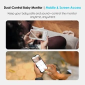 ieGeek Bebek Monitörü Kamera ve Ses, 5 Inc HD Gece Görüşü - 1 Kamera thumbnail 3