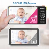 VTech Akıllı WiFi Bebek Monitörü, 2K CMOS Sensörlü 5.5 Inc - 1 Kamera thumbnail 5