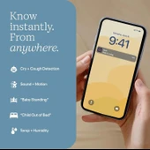 Nanit Essentials Akıllı Bebek Monitörü - Zemin Standlı - 1080p HD Wi-Fi Kamera thumbnail 4