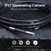 DEPSTECH 210° Işıklı Eklemli Boroskop Kamerası 6mm - 1.5m Kablo thumbnail 5