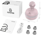 COMFIER Kablosuz Elektrikli Saç Derisi Masaj Cihazı - Pembe thumbnail 6