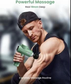 RENPHO Sırt ve Boyun İçin Taşınabilir Perküsyon Masaj Aleti - Yeşil thumbnail 3