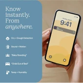 Nanit Essentials Akıllı Bebek Monitörü - Duvara Monte - 1080p HD Wi-Fi Kamera thumbnail 4