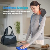 COMFIER Kablosuz Boyun ve Omuz Masaj Aleti - Klasik Gri thumbnail 3