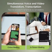 BrexLink Telefon Kontrollü AI Tercüman Cihazı, 140'tan fazla Dil thumbnail 2