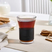 Karaca Leather Cool Touch Latte Bardağı 210 ml Siyah thumbnail 3