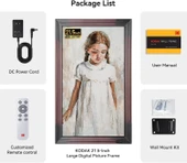 Kodak 21.5 Inc WiFi Dijital Fotoğraf Çerçevesi 1920x1080 FHD IPS Ekran Kumandalı thumbnail 5