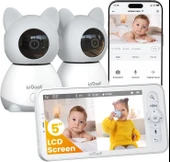 ieGeek Video Bebek Monitörü 2 Kameralı, 5 Inc Ekran - 2K HD thumbnail 1