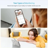 ieGeek Kamera ve Ses Özellikli Video Bebek Monitörü, 1080P FHD - 2 Kamera thumbnail 6