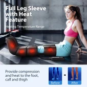 CINCOM Isı ve Kompresyonlu Bacak Masaj Cihazı, Baldır ve Ayak İyileşmesi thumbnail 4
