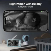 ieGeek 1080p Bebek Monitörü Gece Görüşlü - 5 Inc LCD Ekran thumbnail 3