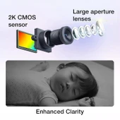 VTech Akıllı WiFi Bebek Monitörü, 2K CMOS Sensörlü 5.5 Inc - 1 Kamera thumbnail 3