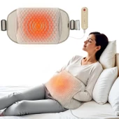 COMFIER Sırt Ağrısı Giderici Isıtma Pedi, El Isıtıcı Cepli Isıtmalı Bel Masaj - Sarı thumbnail 1