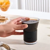 Karaca Leather Cool Touch Latte Bardağı 210 ml Siyah thumbnail 2