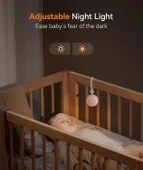 Dreamegg Taşınabilir Ses Makinesi - 19 Yatıştırıcı Ses ve Bebek Odası Işığı - Pembe thumbnail 6