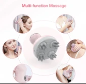 COMFIER Kablosuz Elektrikli Saç Derisi Masaj Cihazı - Pembe thumbnail 4