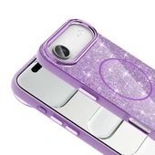 Apple iPhone 17 Air Kılıf M-safe Şarj Özellikli Parlayan Simli Zore Okso Kapak thumbnail 12