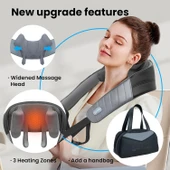 COMFIER Kablosuz Boyun ve Omuz Masaj Aleti - Klasik Gri thumbnail 4