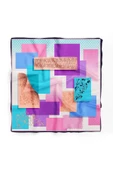 %100 İpek Kadın Desenli Bandana 80x80 thumbnail 2