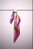 Vissona Gül Desenli İpek Bandana thumbnail 3