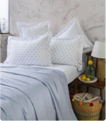 Çift Kişilik Oliver Blue Bambu Pike Seti thumbnail 1