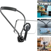 360 Ayarlanabilir Boyun Askılı Manyetik Telefon Tutucu Handsfree Video İzleme Oyun Standı  Esnek, Hafif, Tüm Telefonlarla Uyumlu thumbnail 2