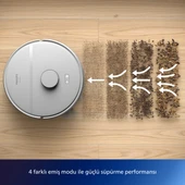 Philips HomeRun 2000 Serisi XU2100/20 Beyaz Çöp İstasyonlu Akıllı Robot Süpürge thumbnail 4
