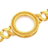 Altın Kaplama İmitasyon Desenli Yarım Çerçeveli Bileklik BLK-1215 thumbnail 3