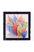 %100 İpek Kadın Desenli Bandana 80x80 thumbnail 2