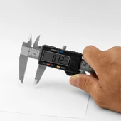 Dijital Kumpas Lcd Ekranlı (0.01-12 mikron Hassasiyet) 0.0005 İnç Metal 150 mm Derinlik Ölçüm Aleti thumbnail 4