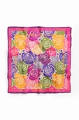 Vissona Gül Desenli İpek Bandana thumbnail 2