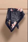 I13 Modabutik Çiçek Desenli Fular thumbnail 3