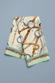 E98 HORSE WATERCOLOR VINTAGE TASARIM BANDANA thumbnail 2