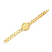 Altın Kaplama İmitasyon Yarım Altınlı  Zincir Bileklik BLK-1214 thumbnail 1