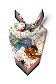 G66 FLOWERS PATCHWORK TASARIMLI BANDANA  DG11971 thumbnail 1
