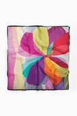 %100 İpek Kadın Desenli Bandana 80x80 thumbnail 2