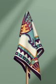 Vissona Etnik Desenli İpek Bandana thumbnail 4