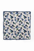 %100 İpek Blueberry Desenli Kadın Bandana thumbnail 2