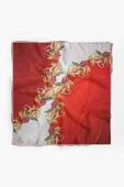 %100 İpek Kadın Desenli Bandana 80x80 thumbnail 2