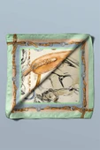 E98 HORSE WATERCOLOR VINTAGE TASARIM BANDANA thumbnail 4