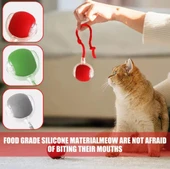 Kedi İpli USB type-C Şarjlı Hareketli Top Oyuncak thumbnail 1