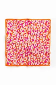 I97 Saten İpek Leopar Desenli Kadın Bandana thumbnail 2