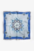 %100 İpek Kadın Desenli Bandana 80x80 thumbnail 2
